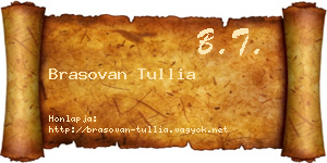 Brasovan Tullia névjegykártya